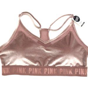 VS Sport PINK Velvet Ultimate Bra Top